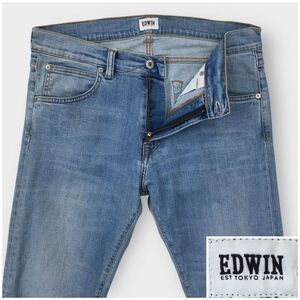 EDWIN Tokyo Denim ED-85 Slim Tapered Jeans Men's Size 33x29 Light Wash‎ Blue